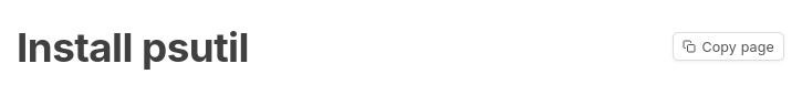 Copy page button