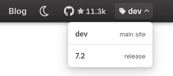 Version selector